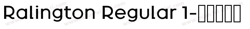 Ralington Regular 1字体转换